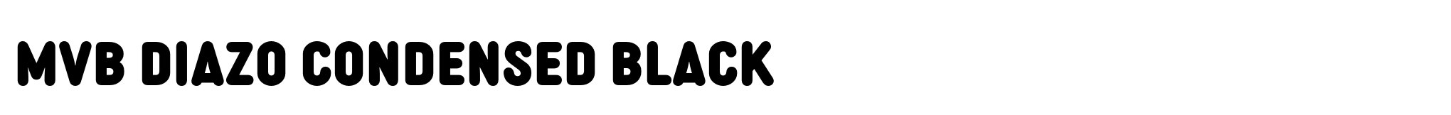 MVB Diazo Condensed Black image
